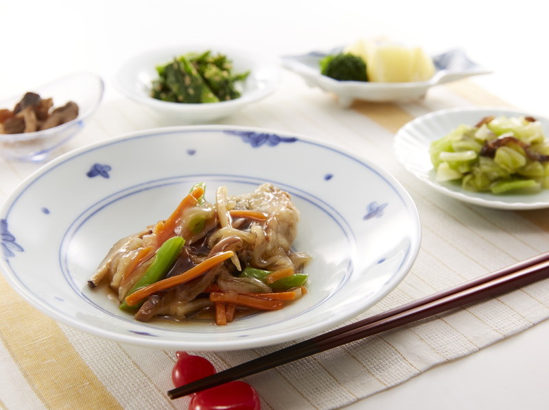 鯵(アジ)の野菜あんかけ