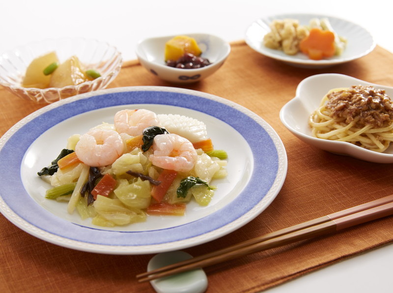 海鮮と野菜の醤油旨煮